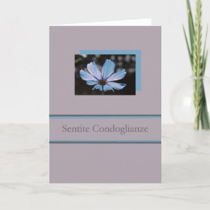 carte de sympathie italienne cosmos bleu
