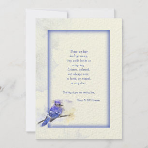 Carte de Sympathie Jay Bleu