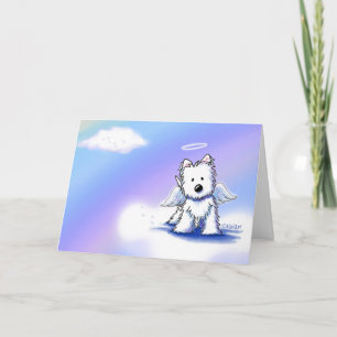 Carte de sympathie KiniArt Angel Westie