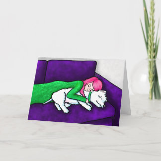 Carte de sympathie KiniArt Westie pour animaux de 