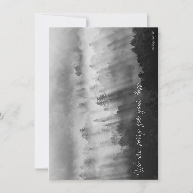 Carte de sympathie - Mist du matin (Devant)
