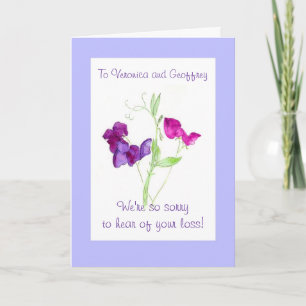 Carte de sympathie personnalisable - pois doux