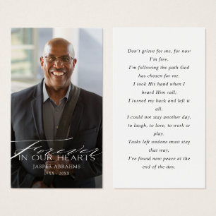 Carte de Sympathie photo pour toujours dans nos co