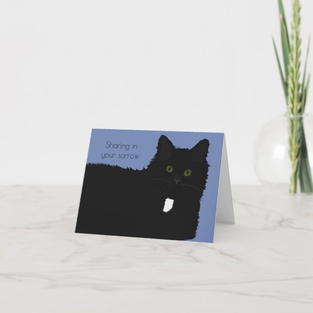 Carte de Sympathie pour animal de compagnie de cha (Devant)