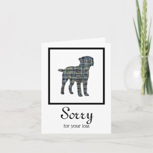 Carte de Sympathie pour animal de compagnie de chi
