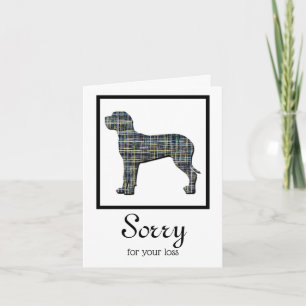 Carte de Sympathie pour animal de compagnie de sil