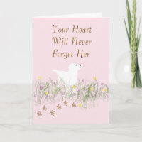 Carte de sympathie pour animal de compagnie femell