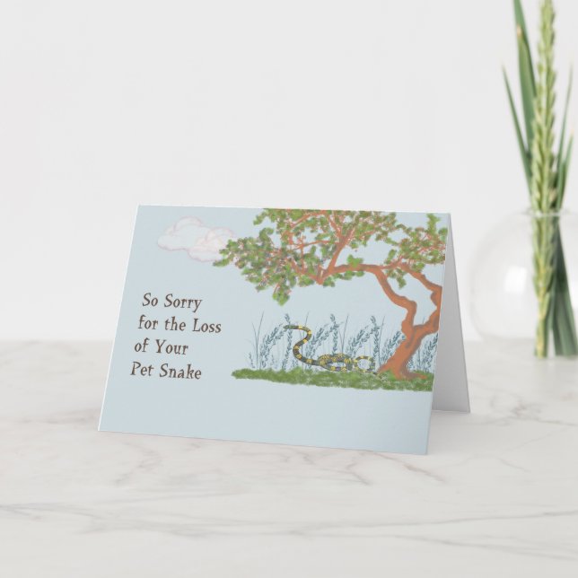 Carte de sympathie pour animal de compagnie pour s (Devant)