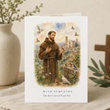 Carte de sympathie pour animal de compagnie Saint-