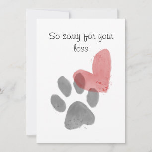 Carte de sympathie pour animaux domestiques