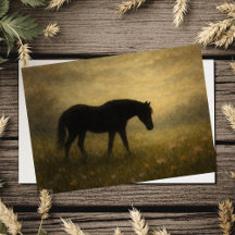 Carte de sympathie pour cheval