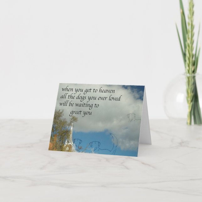 carte de sympathie pour chien (Devant)