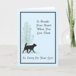 Carte de sympathie pour chien de grande taille
