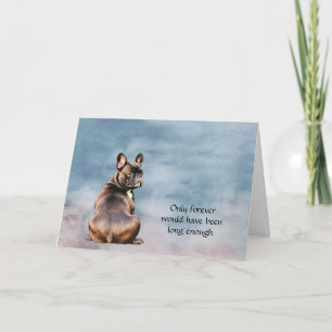 Carte de Sympathie pour chien de taureau noir Brow