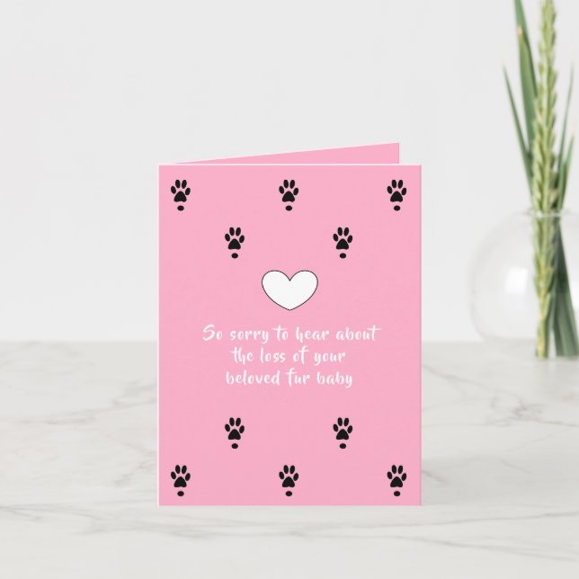 carte de sympathie pour chien par dalDesignNZ (Devant)