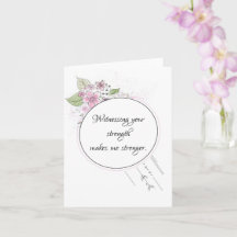 Carte de sympathie pour elle