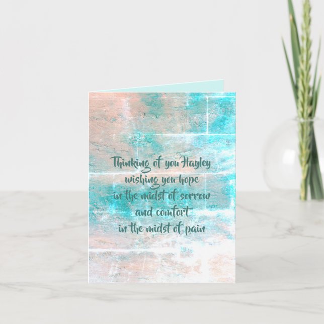 Carte de sympathie pour Hayley par dalDesignNZ (Devant)