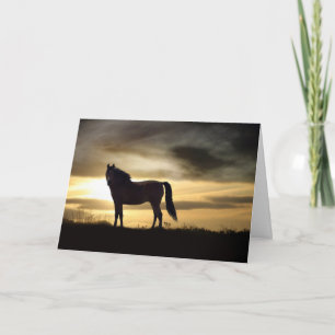 Carte de sympathie pour la perte de cheval