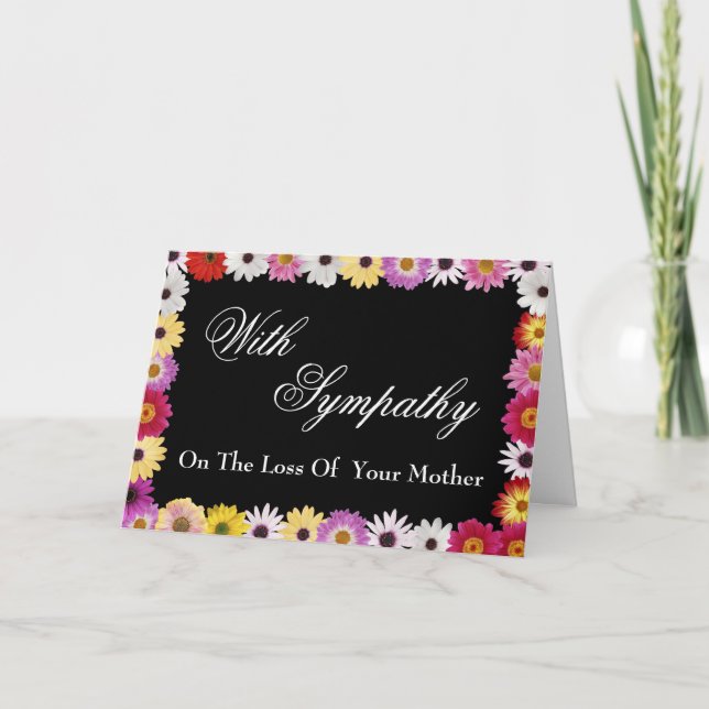 Carte de sympathie pour la perte de mère (Devant)