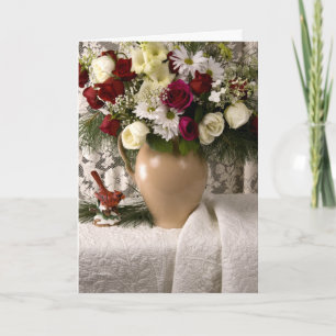 Carte de sympathie pour la vie morte florale en 21