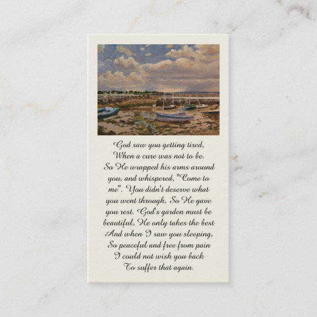 Carte de sympathie pour les condoléances sincères (Devant)