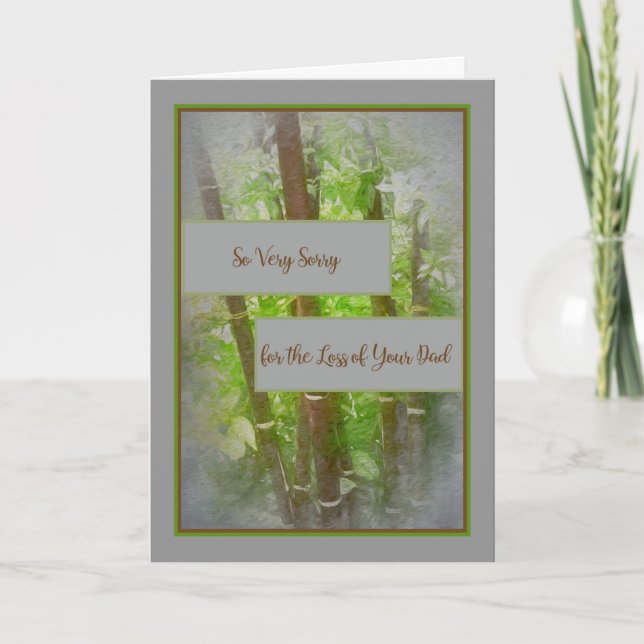 Carte de sympathie pour papa (Devant)