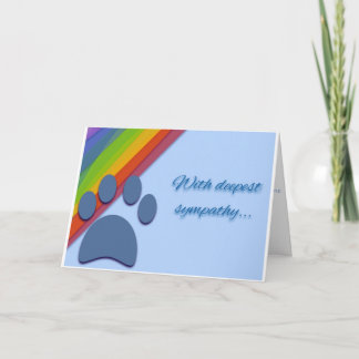 Carte de sympathie pour perte de chien