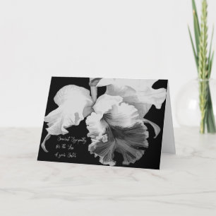 Carte de sympathie pour soeur avec orchidée Cattle