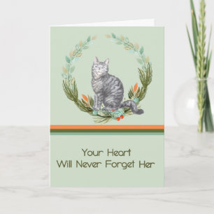 Carte de sympathie pour Tabby Cat féminin