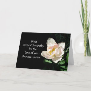 Carte de sympathie Tulip - Perte de beau-frère