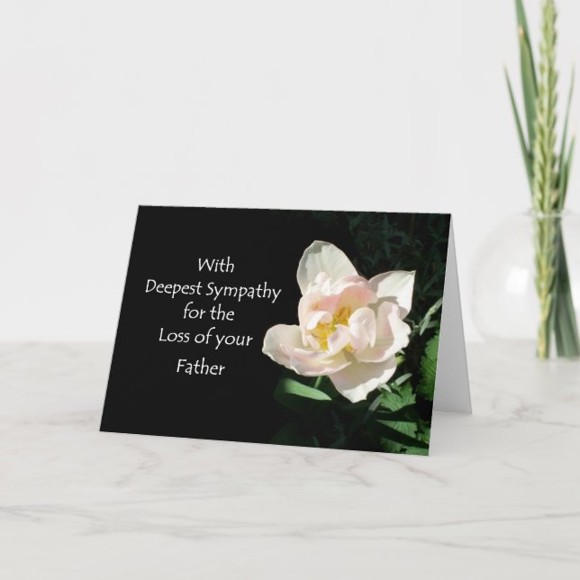 Carte de sympathie Tulip - Perte du père (Devant)