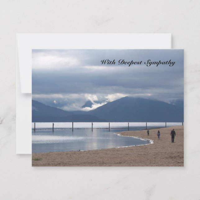 Carte de sympathie Verse Bible Verse Mountains et  (Devant)