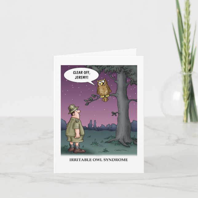 Carte de syndrome de la chouette irritable (Devant)