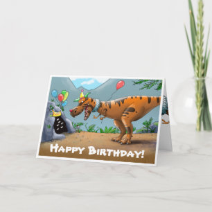 Carte de T-Rex Birtday