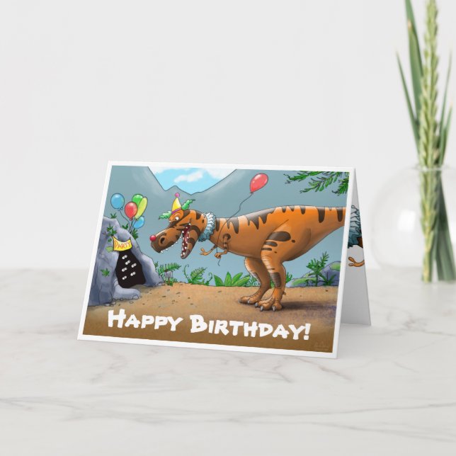 Carte de T-Rex Birtday (Devant)