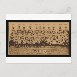 Carte de tabac Fatima Sox rouge 1913 Boston Print