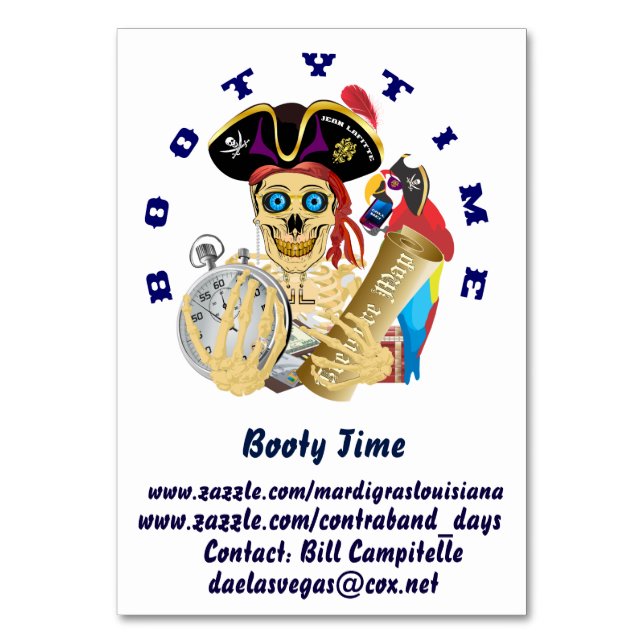 Carte de table (Dos)