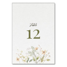 Carte de table