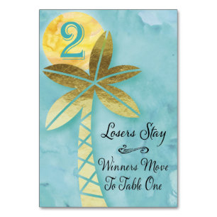 Carte de table Bunco Beach #2