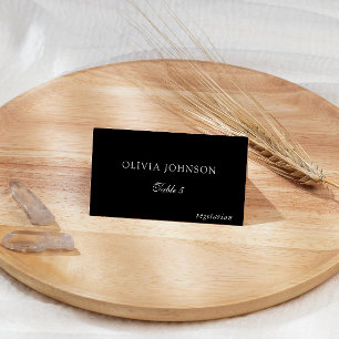 Carte de table de choix de repas de mariage à mono