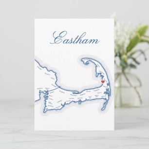Carte de Table de Mariage Cape Cod Eastham