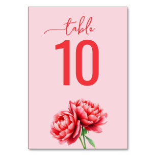 Carte de table de mariage élégante à l'aquarelle r