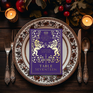 Carte de table en aluminium Royal Lion Médiéval Ma