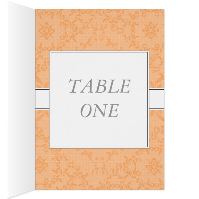Carte de table et carte de menu de la réception de (Intérieur (Droit))