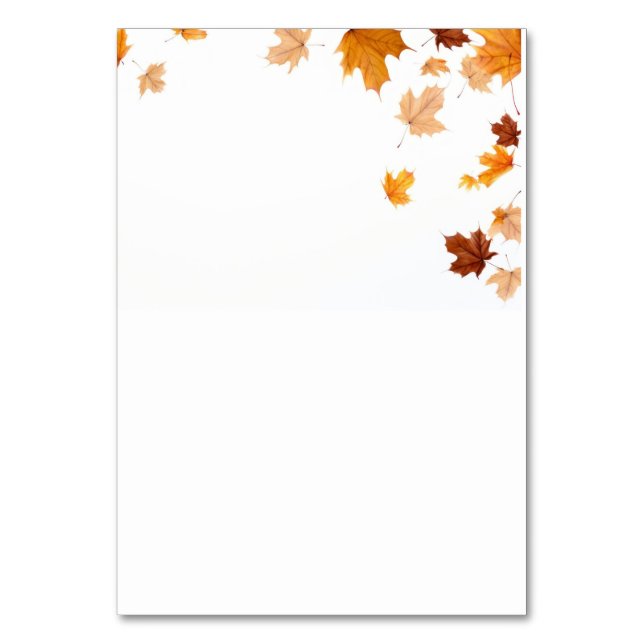 Carte de table feuille (Par défaut)