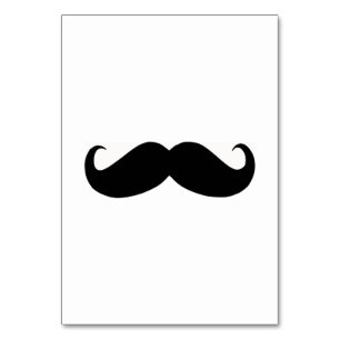 Carte de table Hipster Mustache