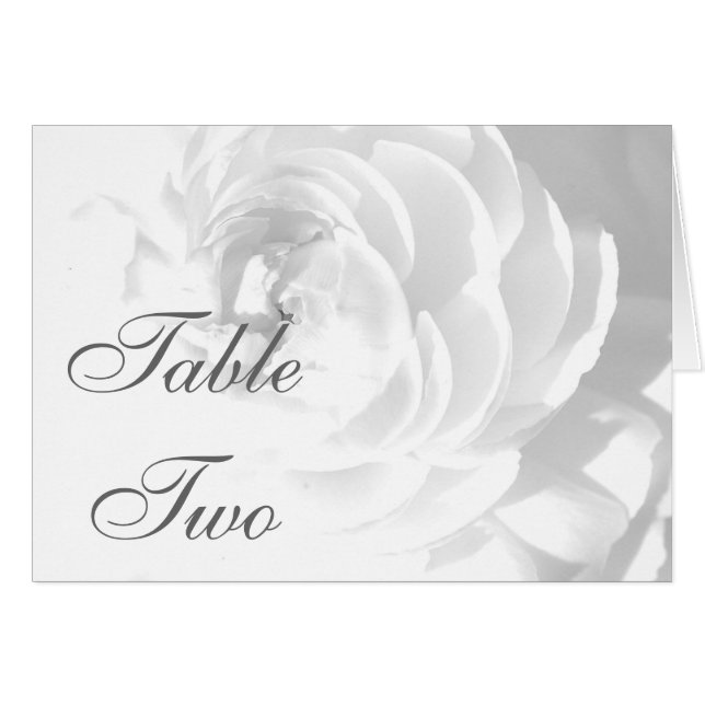 Carte de table mariage (Devant Horizontal)