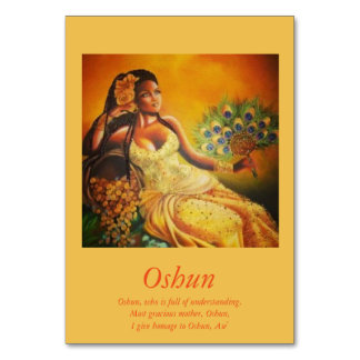 Carte de table Oshun