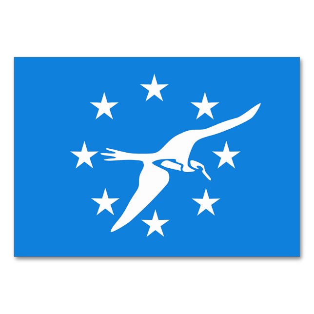 Carte de table patriotique avec Drapeau de Corpus  (Devant)