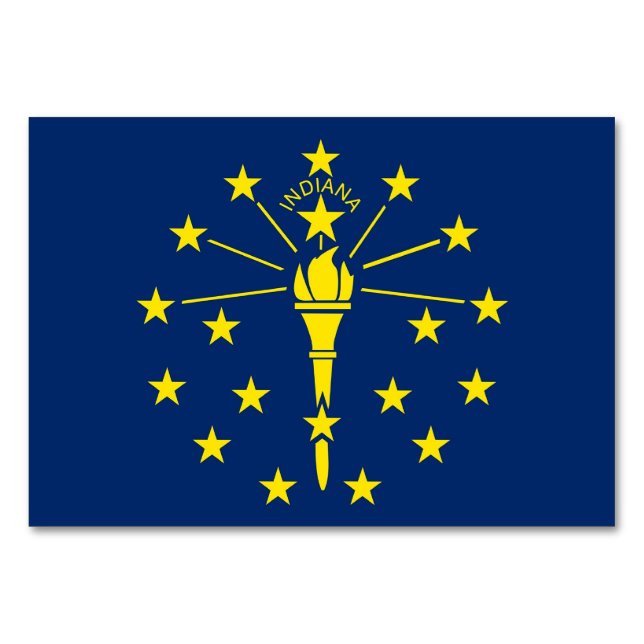 Carte de table patriotique avec Drapeau de l'India (Dos)